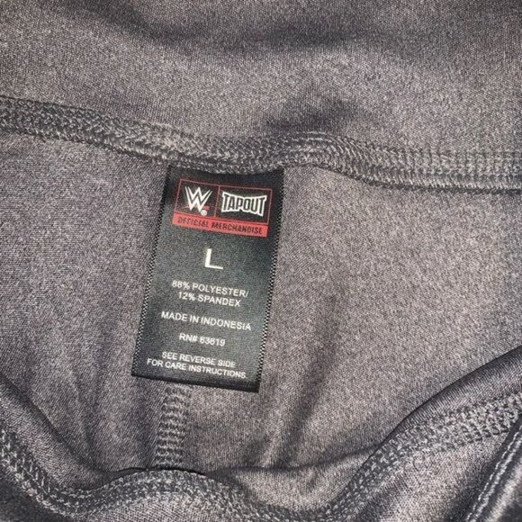 Tapout Womens Gray Leggings L Polyester Spandex Athletic Wear Yoga Pants - Picture 2 of 8